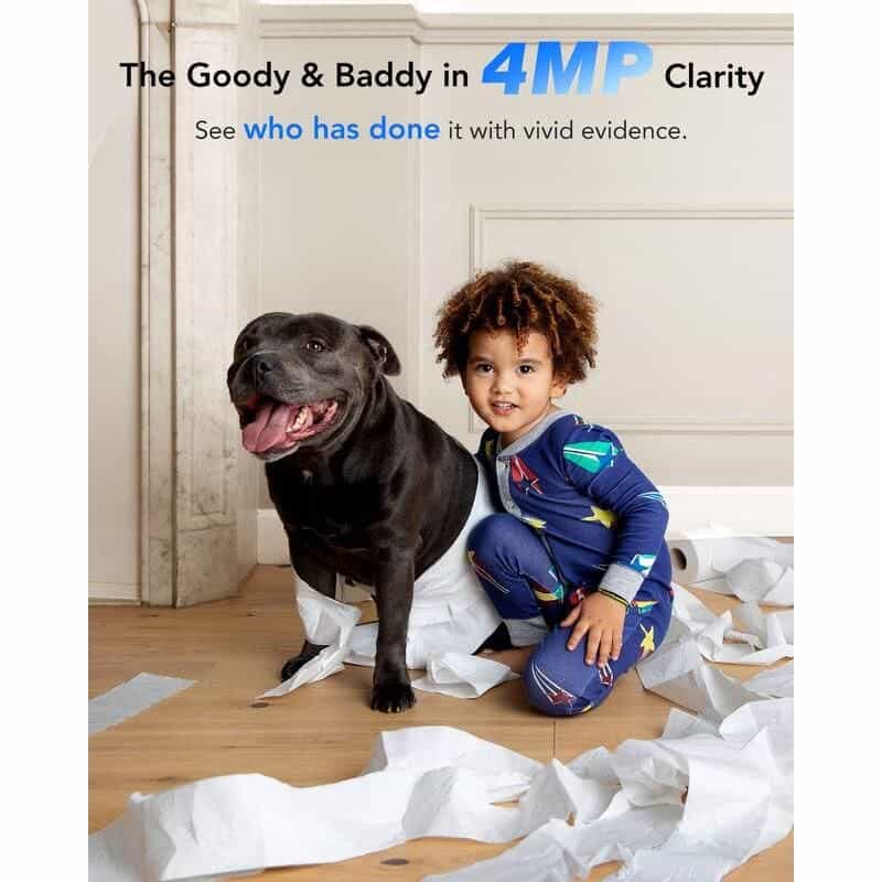 4MP High-Definition WiFi Smart Indoor Camera with Human Sound Detection and Alexa Compatibility - Image 4