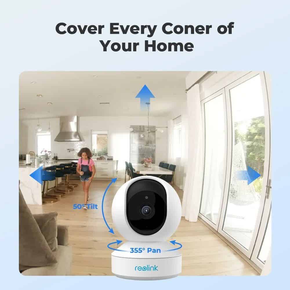 2K 4MP Pan & Tilt WiFi Indoor Camera with 2-Way Audio and AI Detection - Image 3