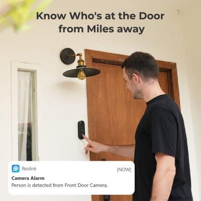 Alternative view of Smart Video Doorbell with Chime, WiFi & PoE, Human Detection, Works with Alexa & Google Assistant
