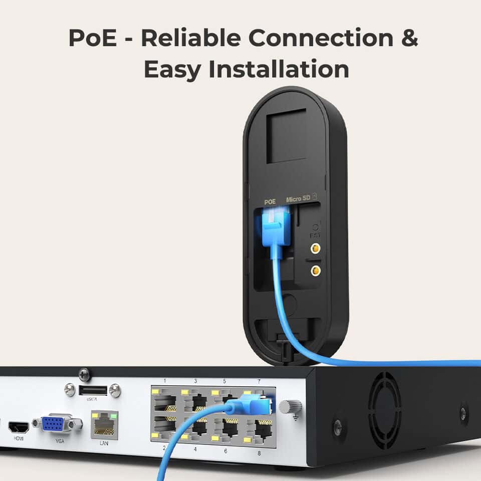 Smart Video Doorbell with Chime, WiFi & PoE, Human Detection, Works with Alexa & Google Assistant - Image 4