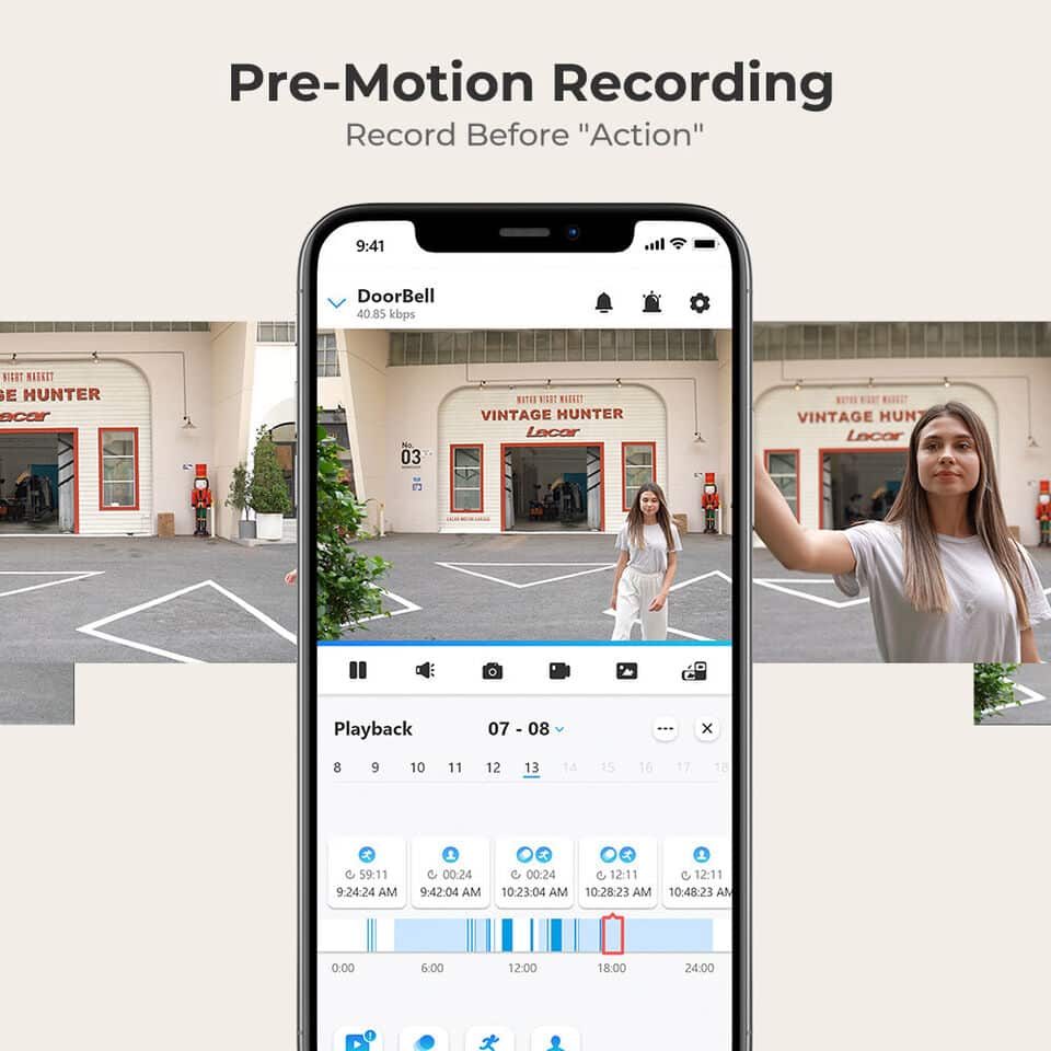 Smart Video Doorbell with Chime, WiFi & PoE, Human Detection, Works with Alexa & Google Assistant - Image 7