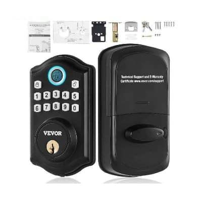 Alternative view of Keyless Entry Fingerprint Smart Door Lock with Keypad and Keys
