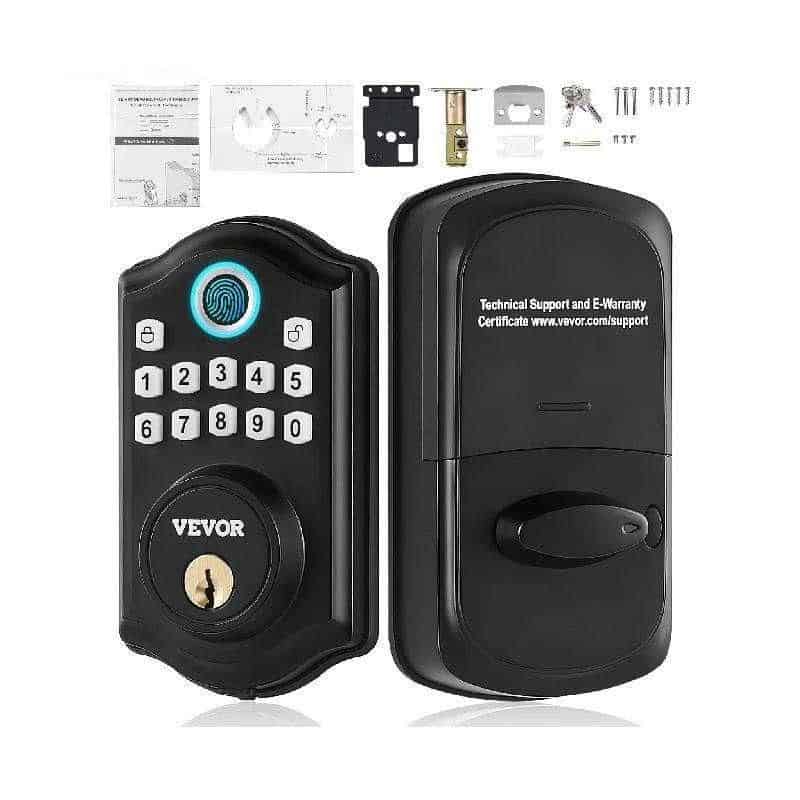 Keyless Entry Fingerprint Smart Door Lock with Keypad and Keys - Image 2