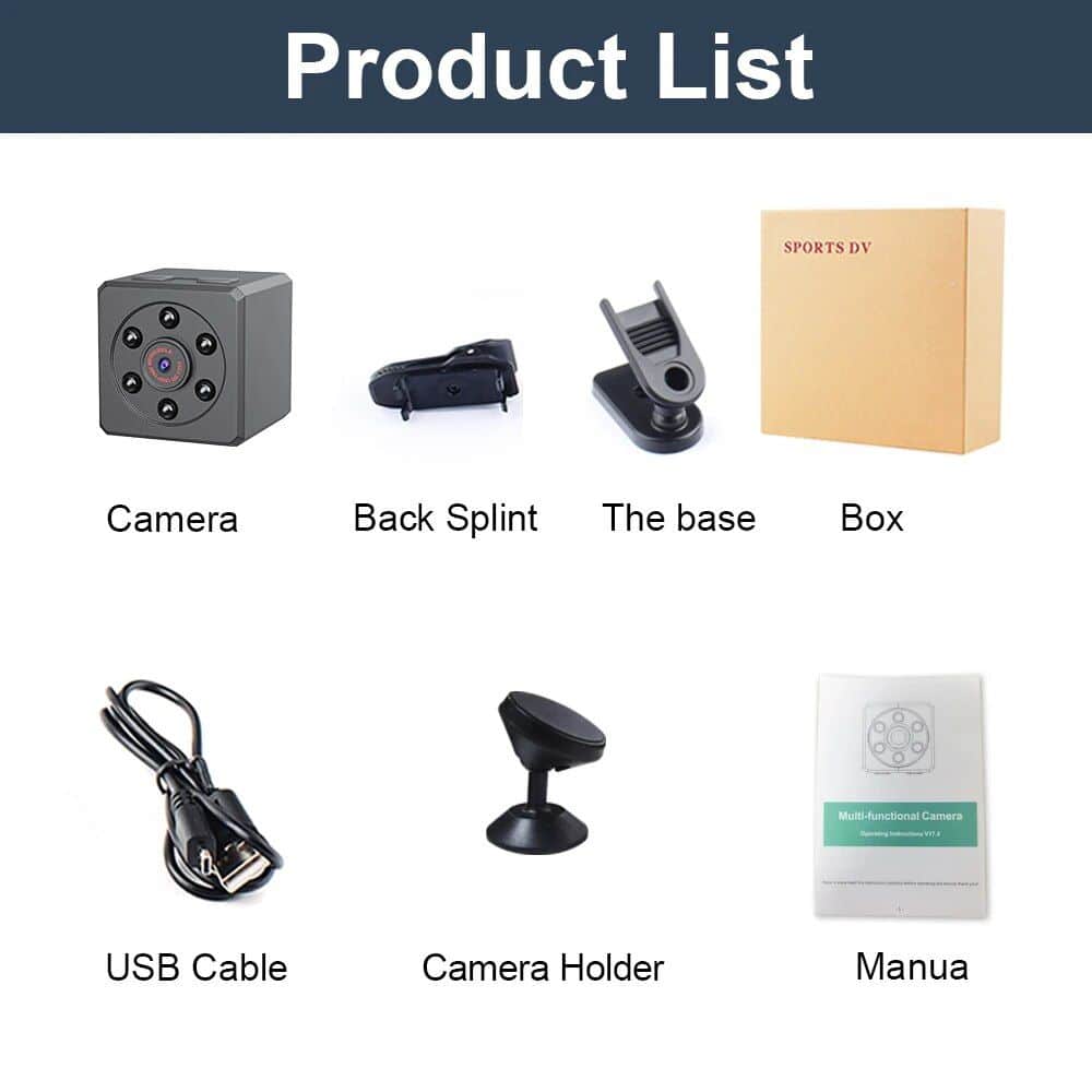 Compact HD 1080P Mini Camera with Night Vision and Motion Detection - Image 7