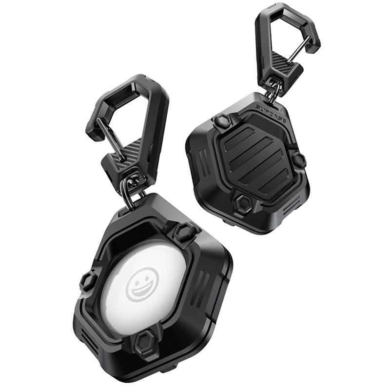 Shockproof Silicone AirTag Case with Carabiner