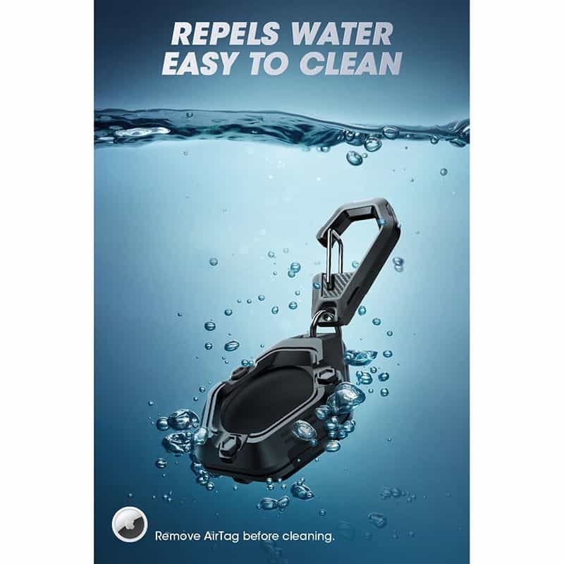 Shockproof Silicone AirTag Case with Carabiner - Image 6