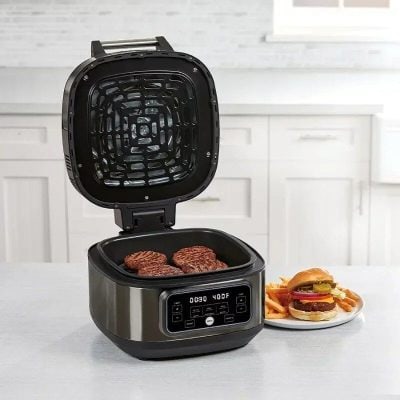 Alternative view of 5.5 Quart Multi-Function Indoor Grill and Air Fryer
