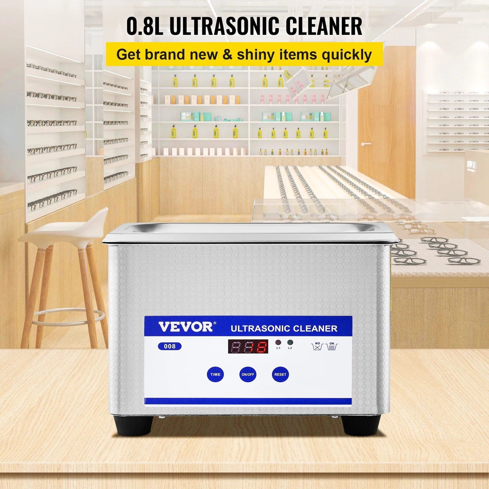Ultimate 800ml Ultrasonic Cleaner: Portable Washing Machine - Image 3