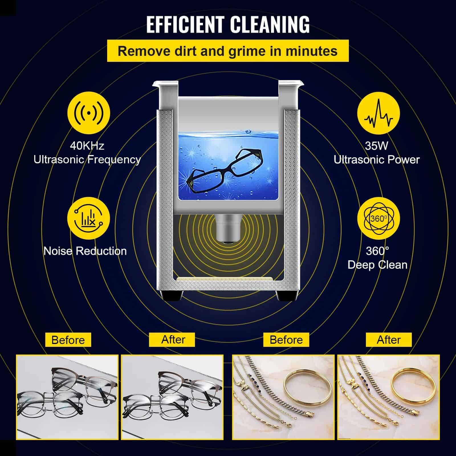 Ultimate 800ml Ultrasonic Cleaner: Portable Washing Machine - Image 4
