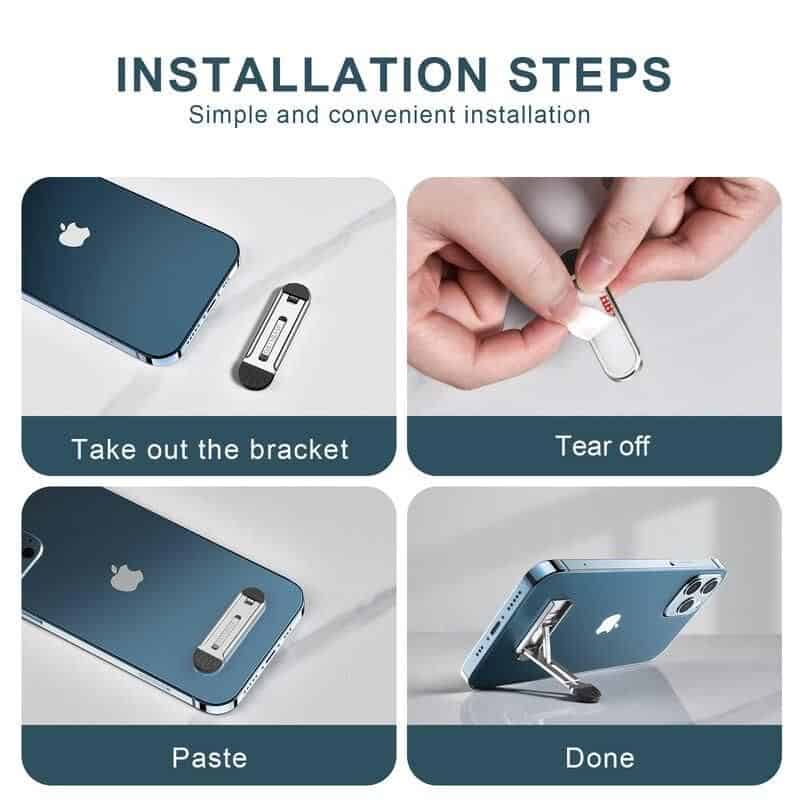 Portable Desktop Phone Holder - Universal Aluminium Alloy Stand - Image 7