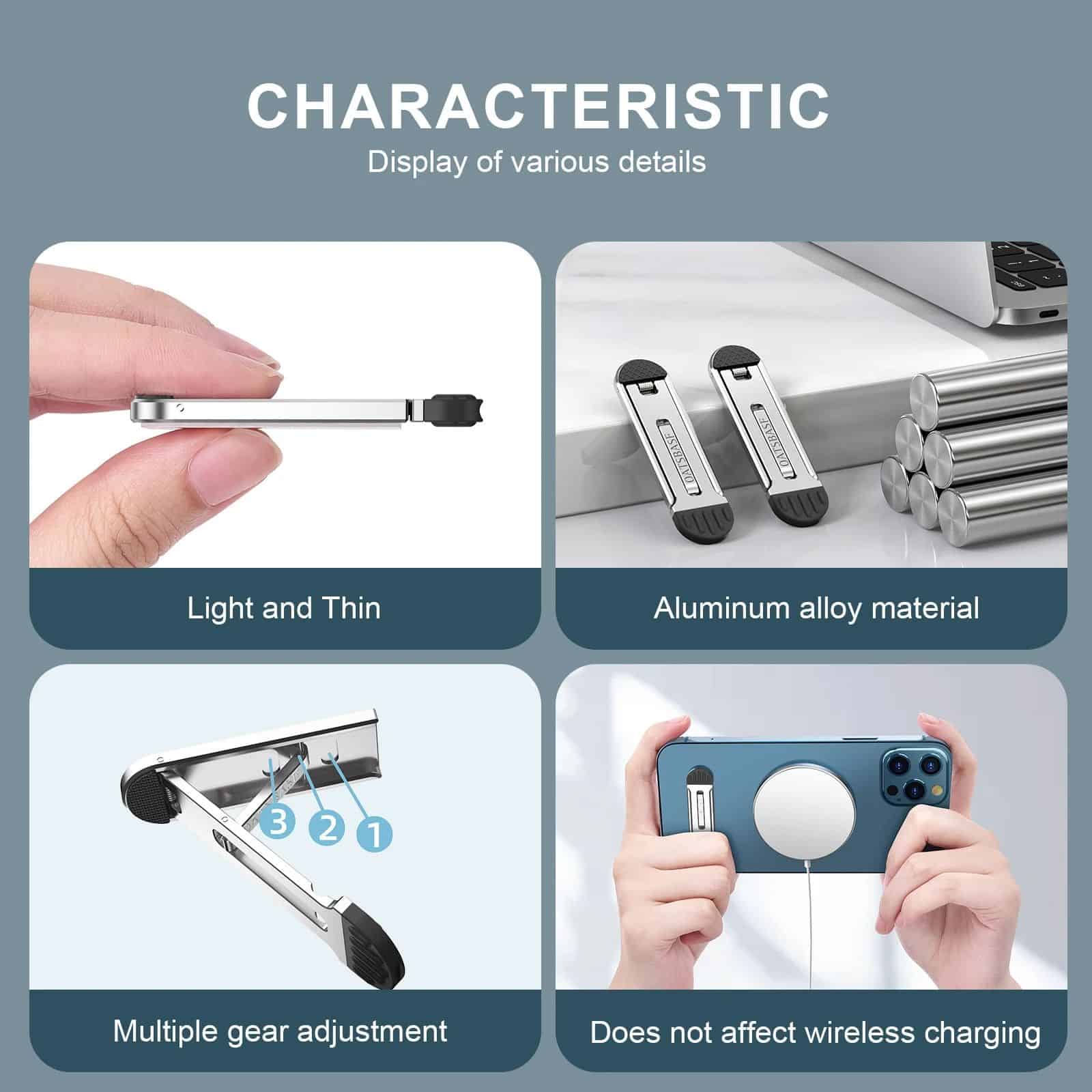 Portable Desktop Phone Holder - Universal Aluminium Alloy Stand - Image 5