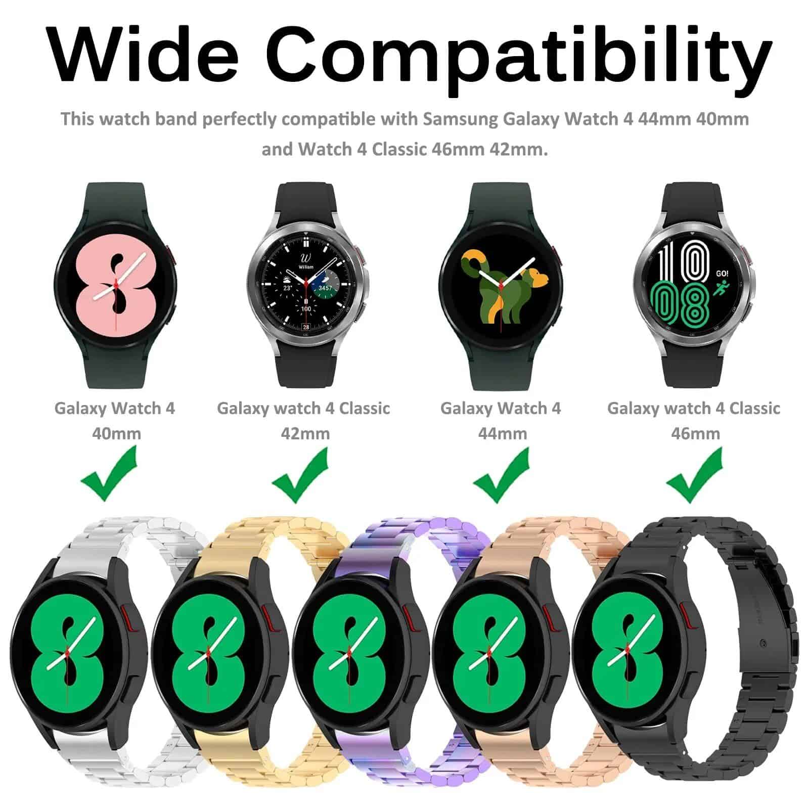 Premium Titanium Metal Strap for Samsung Galaxy Watch 4 & 5 Series - Image 6