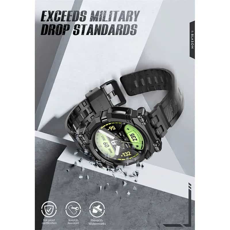 Rugged TPU Watch Band and Screen Protector for Galaxy Watch 6 Classic - Image 7