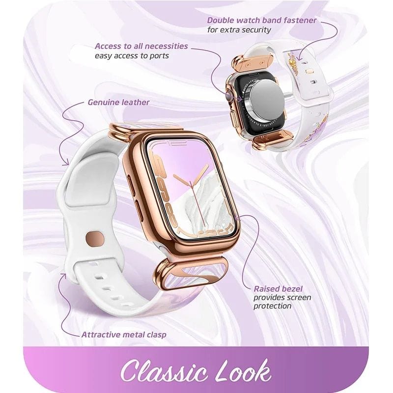 Stylish Protective Case with Adjustable Strap for Apple Watch 7/6/SE/5/4 (40/41mm) - Image 4
