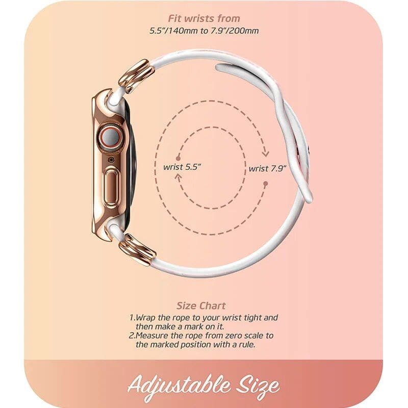 Stylish Protective Case with Adjustable Strap for Apple Watch 7/6/SE/5/4 (40/41mm) - Image 3
