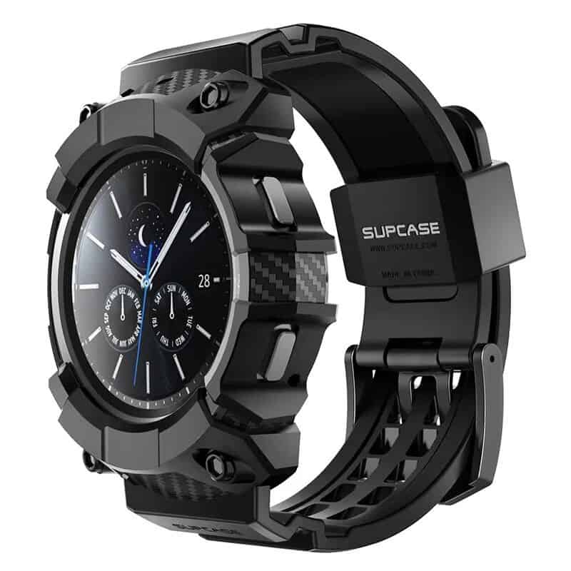 Galaxy Watch 4 Classic 46mm Rugged Case with Strap Bands - Image 2