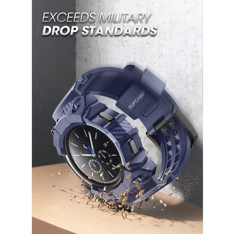 Galaxy Watch 4 Classic 46mm Rugged Case with Strap Bands - Image 6