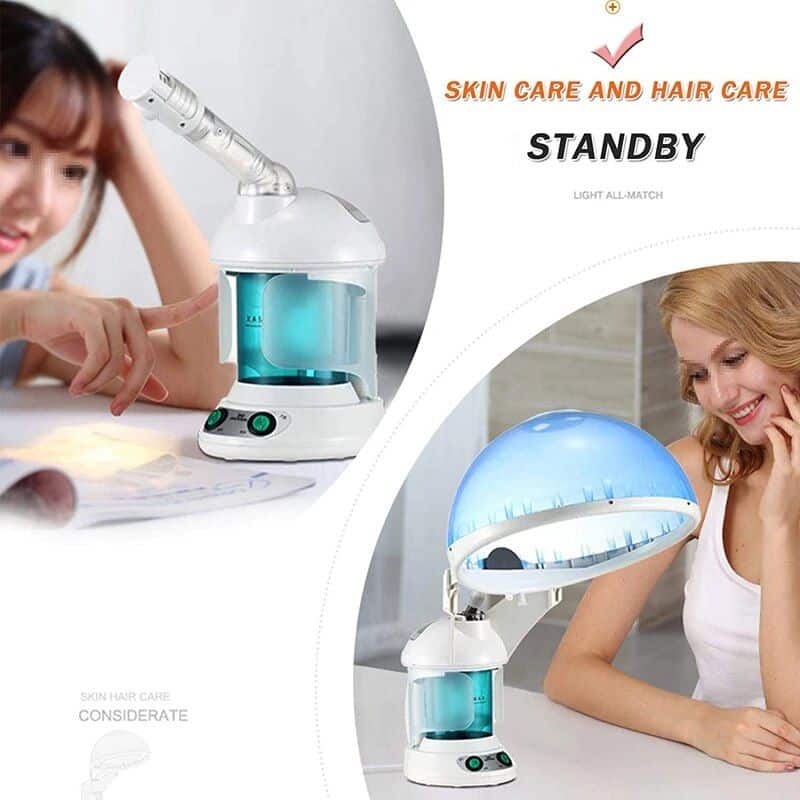 2-in-1 Multifunctional Facial & Hair Steamer with Ozone & Essential Oil Aromatherapy - Image 7