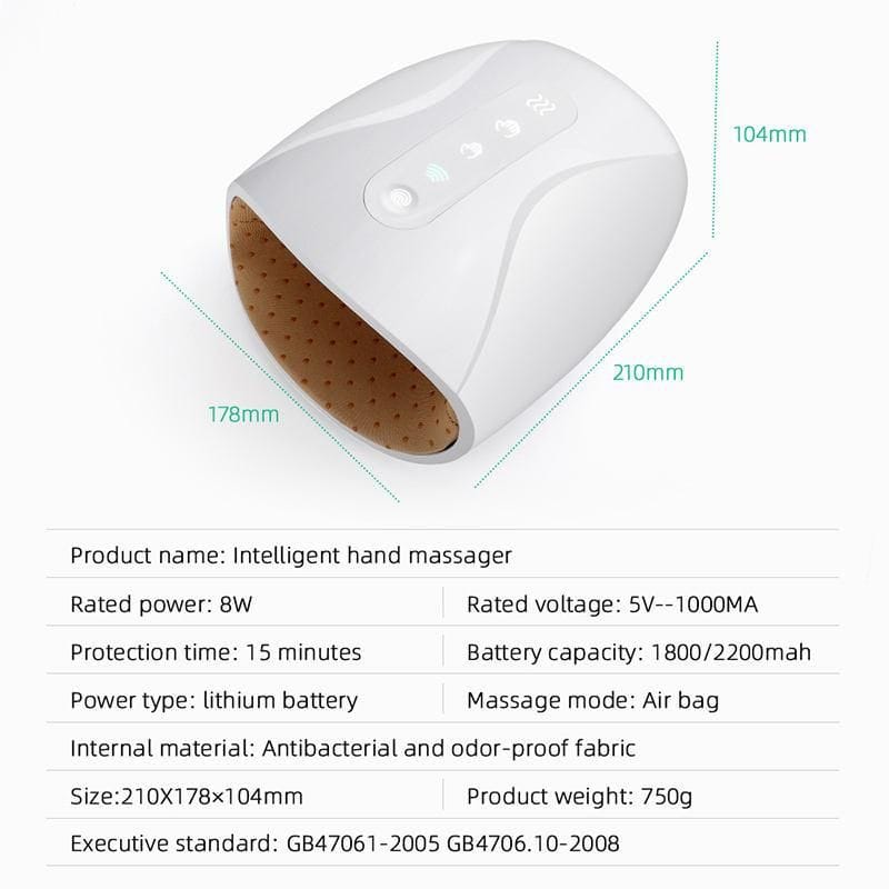 Wireless Hand Massager with Heat & Air Pressure for Stress Relief - Image 8