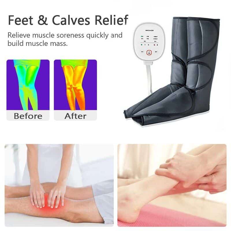Revitalizing Air Compression Leg & Foot Massager with Infrared Therapy - Image 6
