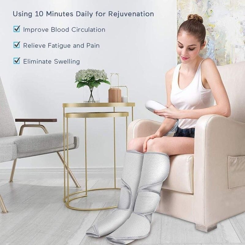 Revitalizing Air Compression Leg & Foot Massager with Infrared Therapy - Image 3
