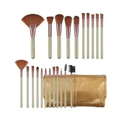 Alternative view of 22-Piece Premium Makeup Brush Set with Cosmetic Bag