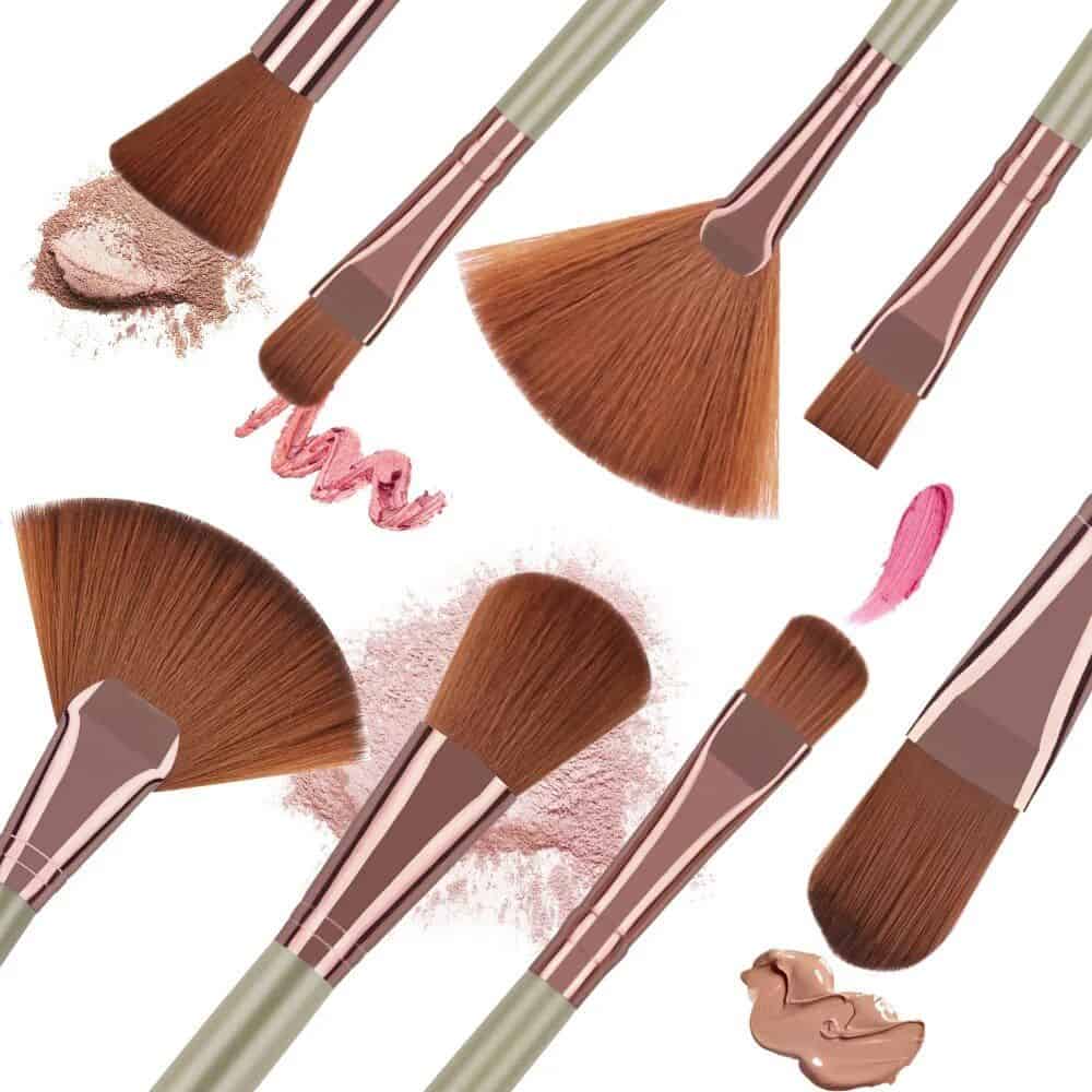 22-Piece Premium Makeup Brush Set with Cosmetic Bag - Image 7