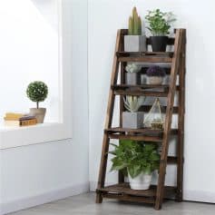 Alternative view of 4-Tier Bamboo Plant Stand