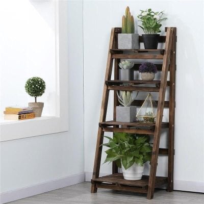 4-Tier Bamboo Plant Stand