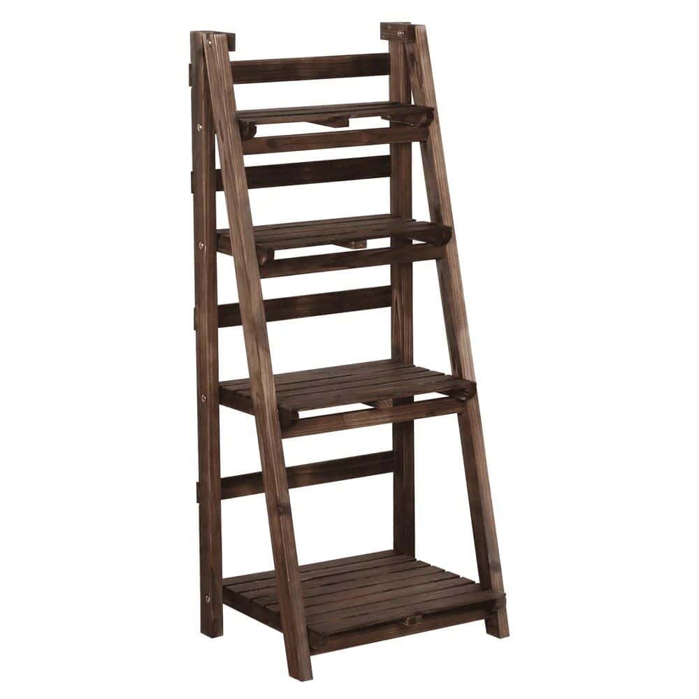 4-Tier Bamboo Plant Stand - Image 4