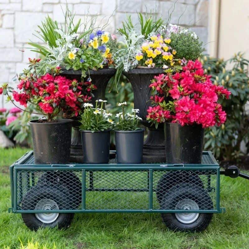 Heavy-Duty Towable Garden Utility Cart - Image 3