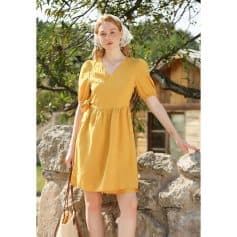 Opt for stylish and comfortable yellow summer dresses perfect for casual outings and outdoor activities. Shop now at Monalisa Medical for fashionable women's apparel.