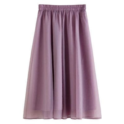 High-quality pink tulle skirt with an elastic waistband, perfect for fashion-forward women seeking stylish and comfortable clothing options. Great for casual or special occasions.