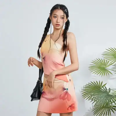 High-quality opti-fashion dress with floral design perfect for summer and casual wear, suitable for women seeking stylish and comfortable clothing options from Monalisa Store.