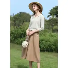 Stylish women's dress perfect for summer outings, featuring light fabric and fashionable design, ideal for casual and semi-formal occasions.