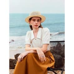 Stylish sunglasses, hats, and casual outfits for a fashionable beach look at Monalisa Medical Store.