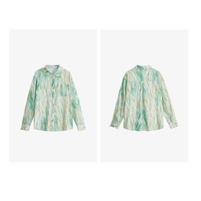 A stylish pastel tie-dye shirt for women, ideal for casual and trendy fashion looks, available at Monalisa Store.