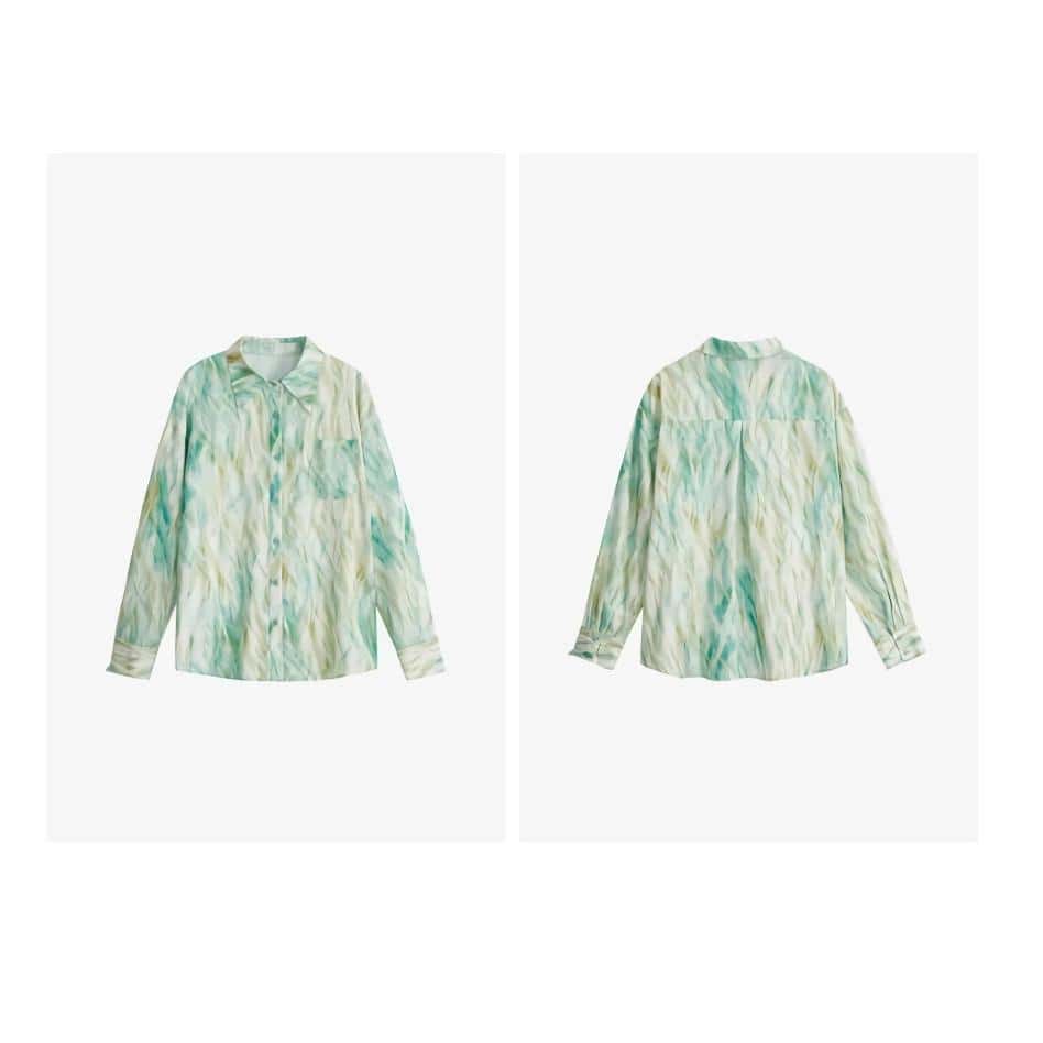 A stylish pastel tie-dye shirt for women, ideal for casual and trendy fashion looks, available at Monalisa Store.