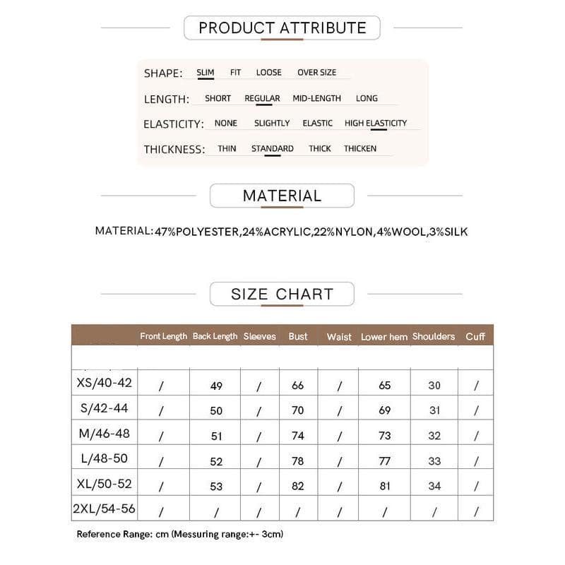 High-quality women’s clothing for comfort and style. Perfect for casual wear, made of soft polyester, acrylic, and nylon blends. Available in various sizes and elegant designs.