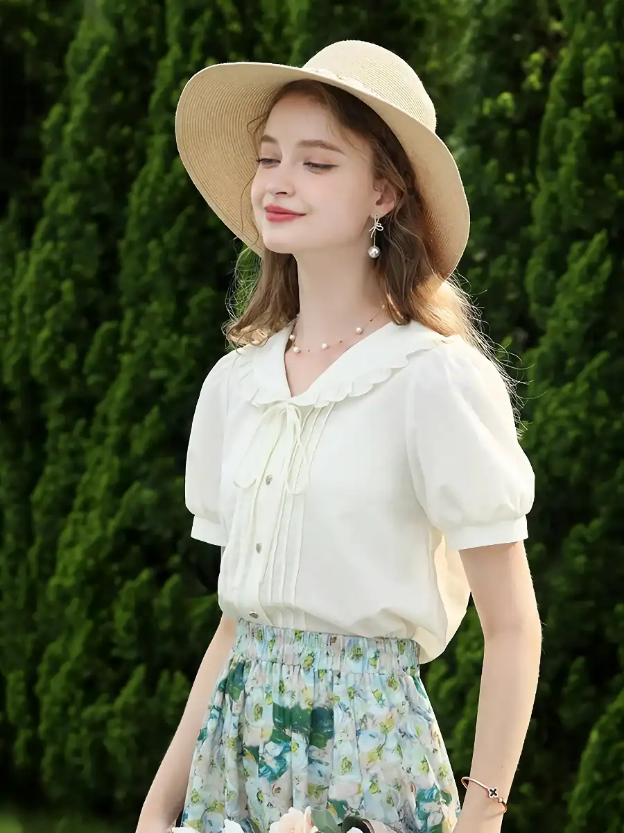 Trendy wide-brim straw hat perfect for sun protection and style.