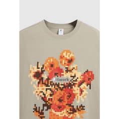 Bright, pixel art-inspired design perfect for casual and trendy opt fashion styles.