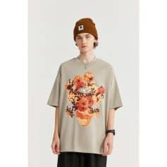 Pixelated monster graphic T-shirt, casual streetwear style, unisex design, comfortable fit, ideal for summer, daily fashion, and expressive outfits. Explore Monalisa Medical Store's trendy T-shirts for a unique, bold look.