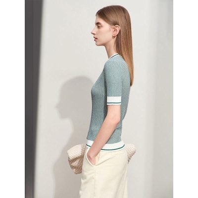 Relaxed fit women's eye care top with breathable fabric for comfort. Stylish and functional eyewear store clothing for optimal vision health.