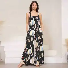 Opt for fashionable, comfortable summer jumpsuits for women with vibrant floral patterns at Monalisa Store.