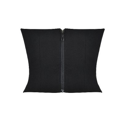 High-quality black shapewear bodysuit with front zipper, designed to enhance body contours, improve posture, and provide comfortable support for a slimming silhouette. Ideal for everyday wear or special occasions.