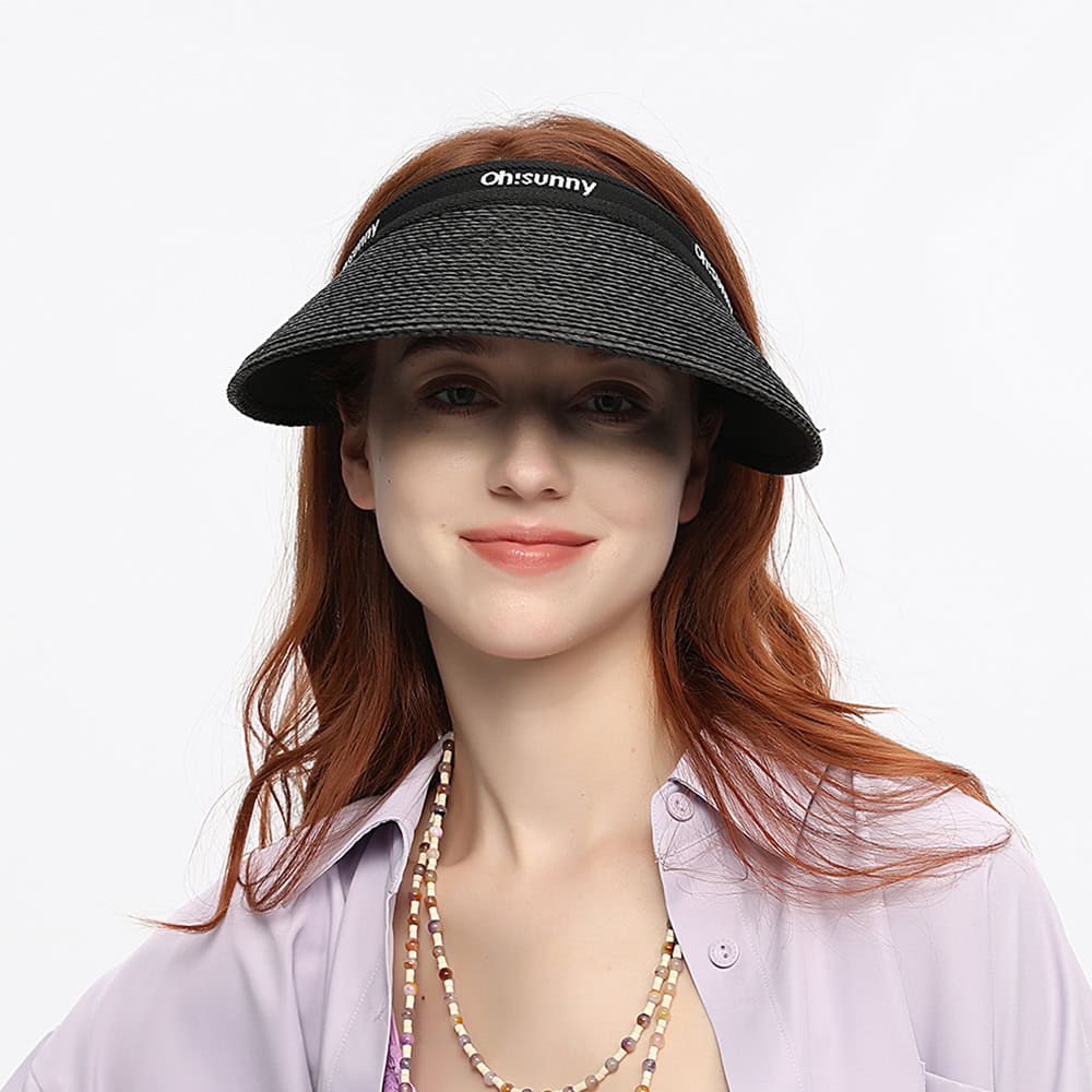 Stylish sun visor hat for women, perfect for outdoor activities and fashion statements. UV protection visor shields eyes from sunlight, ideal for beach, sports, and casual wear.