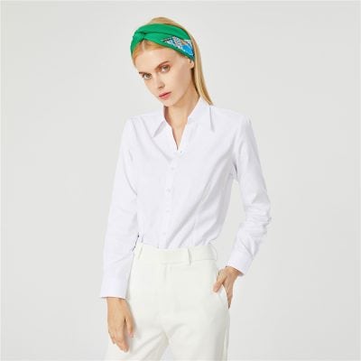 Stylish white blouse for women, perfect for office wear or casual outings, made with comfortable fabric and a classic design. Shop Monalisa's quality women's clothing collection today.