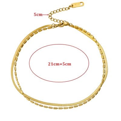 A stylish gold chain necklace with adjustable length and secure clasp, perfect for enhancing your look. High-quality, fashionable jewelry jewelry from Monalisa Medical Store, suitable for various outfits.