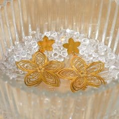 Fashionable gold butterfly earrings with intricate design, perfect for women’s jewelry collection, special occasions, or gifts. High-quality accessories from Monalisa Store.