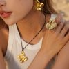 Luxurious gold butterfly jewelry collection for women, featuring necklaces, rings, and earrings crafted with high-quality materials. Perfect for enhancing any outfit and adding sophisticated style.